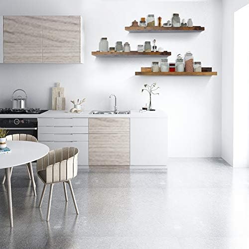 Amazon Brand - Umi 24 Inches Floating Shelves, Large Storage Rustic Wall Shelves for Bathroom Kitchen Living Room Office, Pack of 3