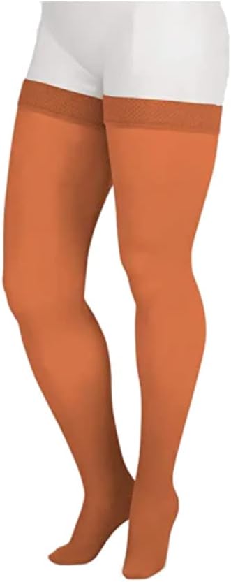 Juzo 20-30 mmHg, Soft, Thigh, FF, Petite, Silicone, Cinnamon
