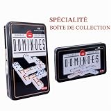 GOTHINK dominos double 6, 28 pièces en boîte métal photo 3
