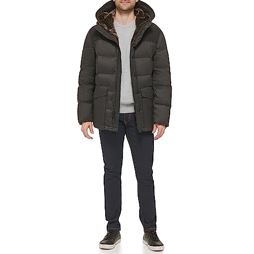 Image of Cole Haan Men's Quilted Flannel Packable Down Parka
