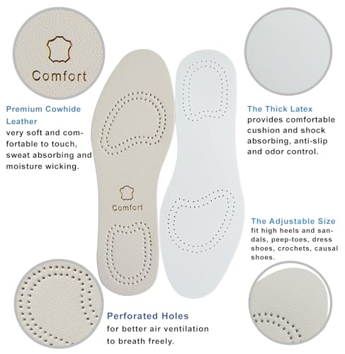 Plantillas de cuero para hombre Bellcon 3 pares miniatura 2