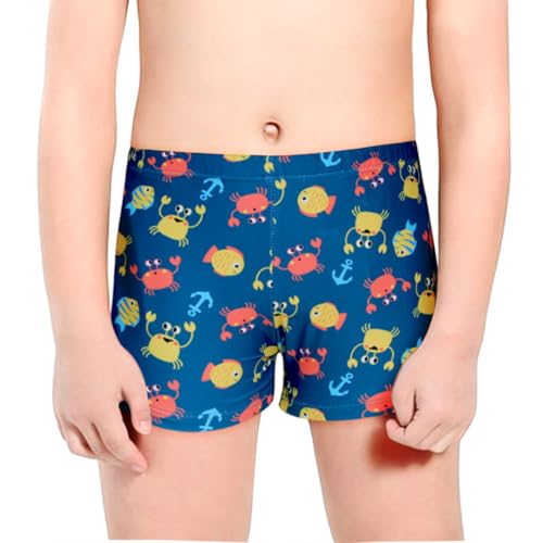 Bañadores para Niño, Pantalones Cortos de Baño con Cintura Elástica y Cordon, Traje de baño, Ropa de Playa para Niños de 2 a 9 Años. (FR/ES, Edad, 6 años, 7 años, Regular, Animales)