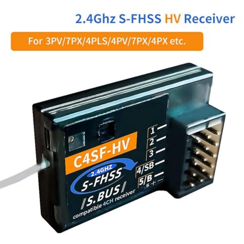 Receptor C4SF HF de 2,4 GHz FHSS compatible con SBUS para coches RC de derrape Futaba 5