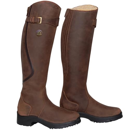 MTN HORSE Snowy River Tall Winter boot, Color: Brown, Size: 8-W (308040BRN-W08)