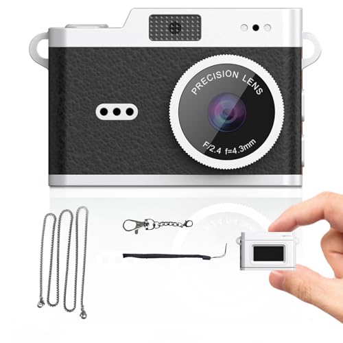 トイカメラ 超小型デジカメ ミニカメラ 写真 超小型 動画 ミニ USB充電 デジカメ かんたん レトロ おしゃれ 超小型カメラ 小さい 1080P 写真 800万画素 ビデオ0.96インチ画面 フラッシュ付き プレゼント 学生向け 大人向け 初心者向け (ブラック)