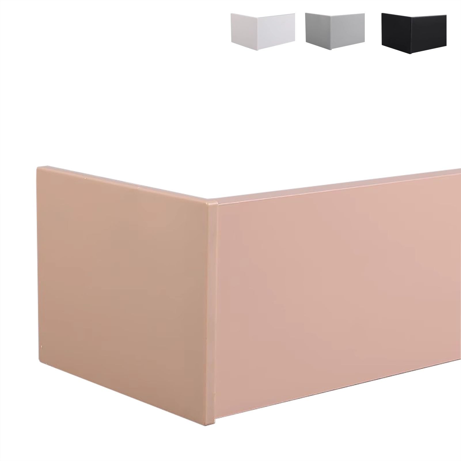 WQPMNYG Blackout Curtain Pelmet Box5ft to 20ft No Track Window Cornice Valance Shower Curtain Rail Board 4 Colors Available Perfect for Home Décor