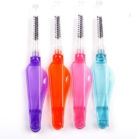 QIAOILA Anti-bacteria Foldable Double Ended Eyebrow Eyelash brush comb new