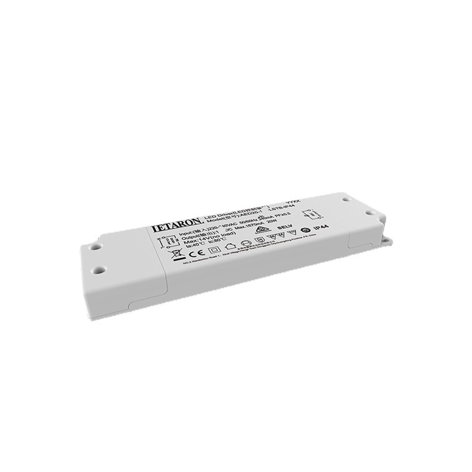 AED20-24VLSTB-IP44 Ultra-Thin Constant Voltage Driver 24V20W Bathroom Mirror LED Light Touch Switch