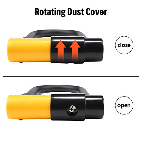 KKmoon Trava de bicicleta para serviços pesados ​​para bicicleta em U Trava de segurança com suporte