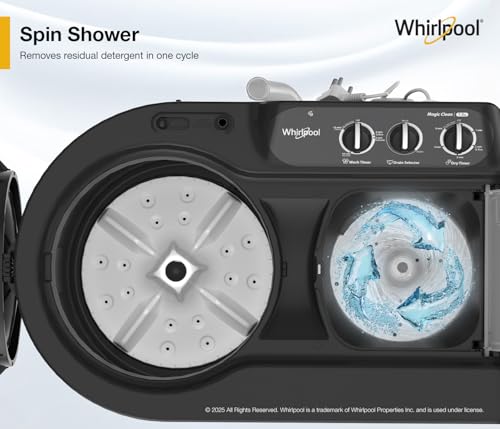 Image of Whirlpool 7.5 Kg 5 Star Magic Clean Semi-Automatic Top Loading Washing Machine (MAGIC CLEAN 7.5 GREY DAZZLE (5YR)-S, 15 Mint Quick Wash, 2026 Model)