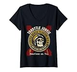 Photo Gallery donna cocoa beach florida usa motociclista skull design maglietta con collo a v Photo Gallery donna cocoa beach florida usa motociclista skull design maglietta con collo a v