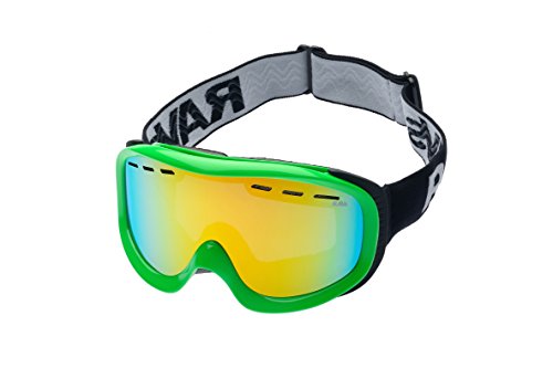 Masque de ski RAVS Alpland équipé de verres sphériques à revêtement hybride