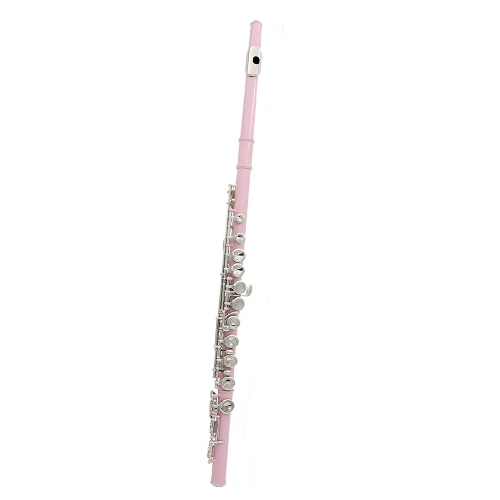 Flauta De 16 Agujeros En Artículo Adulto Profesional Del Funcionamiento La Llave Tono E C(Pink)