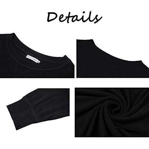 Women's Color Block Crew Neck Tunic Tops Casual Long Sleeve Pullover Shirt Blouse Red