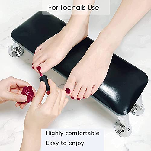 Arm Rest Nail Table Nail Armrest Cushion For Acrylic Nails,Qiwey Armrest Manicure Hand Pillow Microfiber Leather Material Fingernails Toenails Use For Arm Rest Manicure Salon (Color :Black) #TOP4