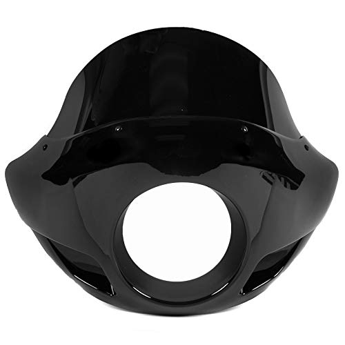 image for Krator Universal Blackout Windshield Headlight Fairing Compatible with