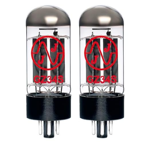 JJ Electronic Matched Pair (2) GZ34 / 5AR4 Rectifier Vacuum Tubes - Brand New