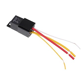 IVELECT 80A Car Relay Hardness Socket Heavy Duty SPDT Normally Open Relay 4-PIN 12V