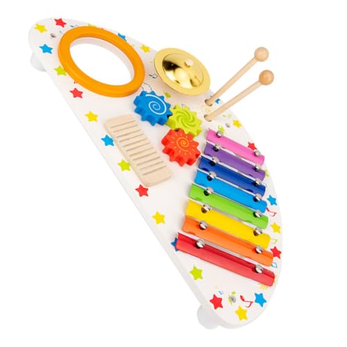 Sosoport 1Juego Instrumentos Musicales De Madera Montessori para Juguete De Percusión Educativo para Bebés y Pequeños Desarrollo Sensorial y Musical