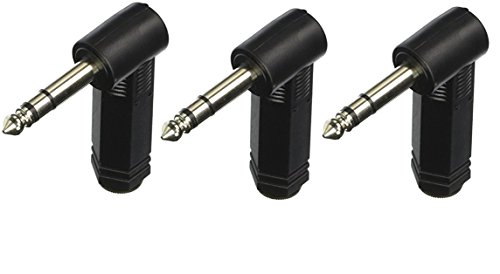 Adaptadores de audio estéreos 1/4 pulgadas TRS pack de 3 miniatura 1