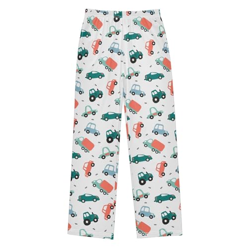 ZZXXB Freight Train Boys Long Pants Soft Trousers Elastic Waist Kids Lounge Bottoms with Pockets S-XL