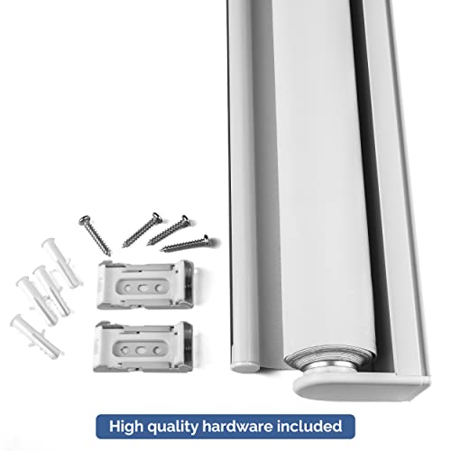 Biltek Blackout Window Shades Cordless Window Blinds With Spring Lifting System For Home & Office, 26 X 72 Inch, White #TOP6