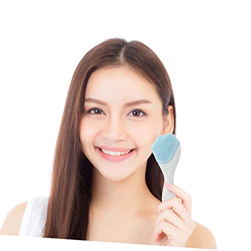 Baluue 6 Peças escova de rosto de silicone escova de limpeza ferramenta de limpeza facial pincel maq