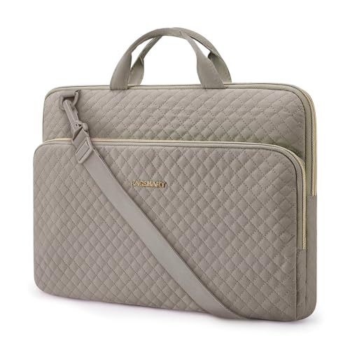 BAGSMART Laptop Sleeve 15.6 Inch, Lightweight Laptop Bag Compatible with MacBook Pro 16 Inch,15.6 Inch HP,Dell,Acer Aspire,Asus Notebook, Protective Case with Shoulder Strap,Pocket,Handle, Gray by BAGSMART - Used condition - US$18.56