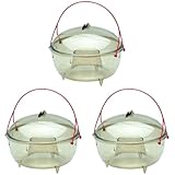 Poétic Jardin Piège à Guêpes, 17cm Diamètre, Transparent (Lot de 3)
