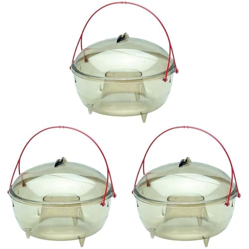 Poétic Jardin Piège à Guêpes, 17cm Diamètre, Transparent (Lot de 3)