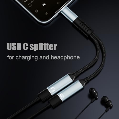 Mugteeve USB-C Audio and Charging Splitter Adapter Cable 1 in 2 Out by Mugteeve - Used condition - Image 3