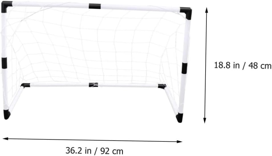 Portable Football Net Door PP Woven Mesh for Outdoor Sports Backyard Garden Weather-Resistant Soccer Goal Replacement Net for Boys and Training and Play