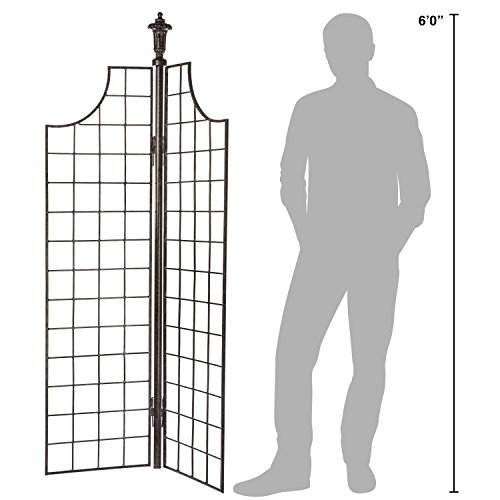 H Potter Metal Garden Screen Trellis For Climbing Plants For Privacy Garden Flowers Vines Roses Clematis #TOP3