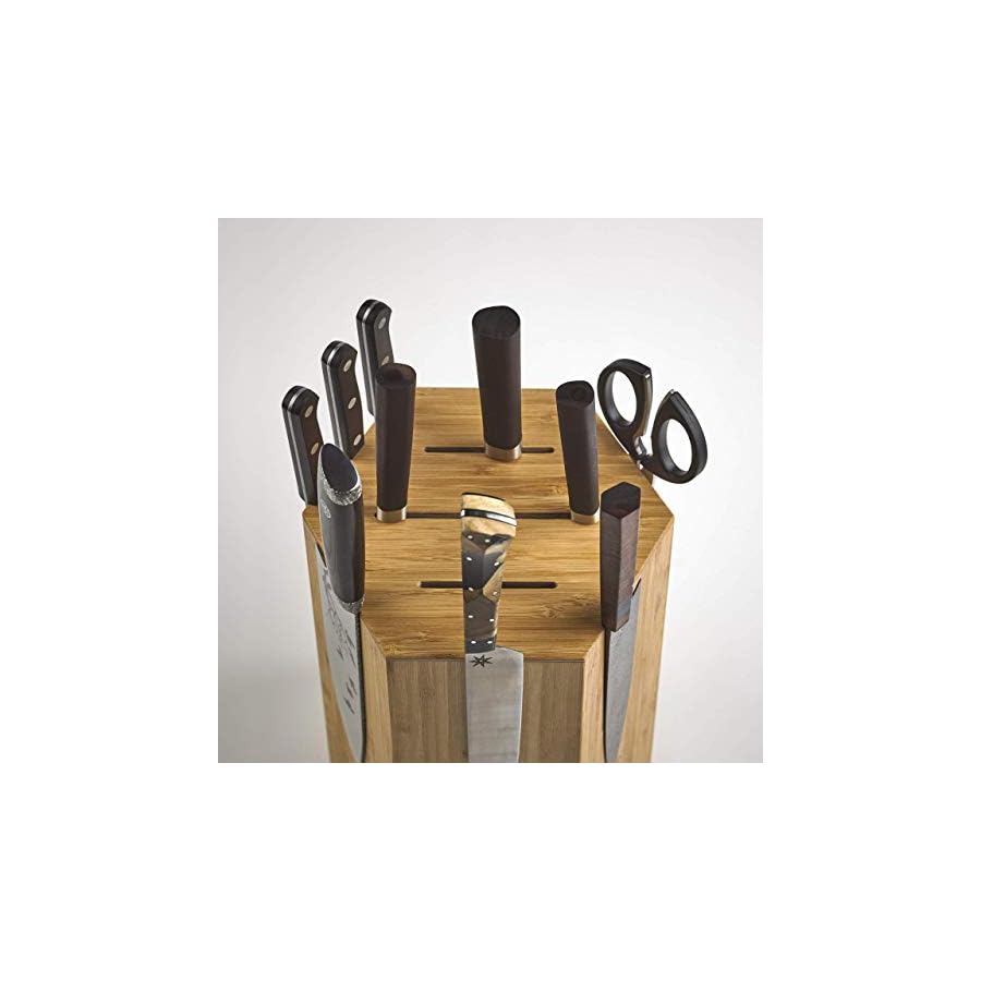 360KB-MAX--magnetic-rotating-knife-block-wtop-slots-capaciy-for-20-knives-largest-in-the-360-Knife-Block--family-Honey-Bamboo 360KB MAX ™ - magnetic rotating knife block - w/top slots, capaciy for 20+ knives - largest in the 360 Knife Block ® family. (Honey Bamboo)