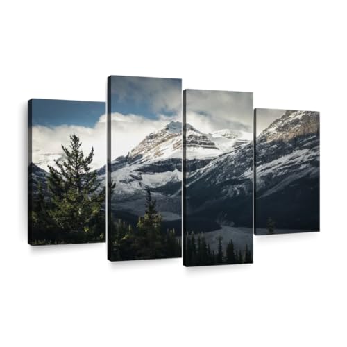 Mountain Top 4 Panel Canvas Art