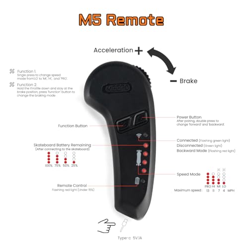 Meepo Campus Electric Skateboard With Remote thumb #3
