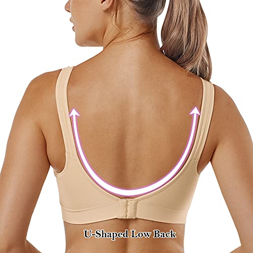 Vertvie Women's Wirefree Bras Seamless Full Coverage Plus Size Sports Bra for Sleeping Yoga Workout Everyday Wear Bralette2