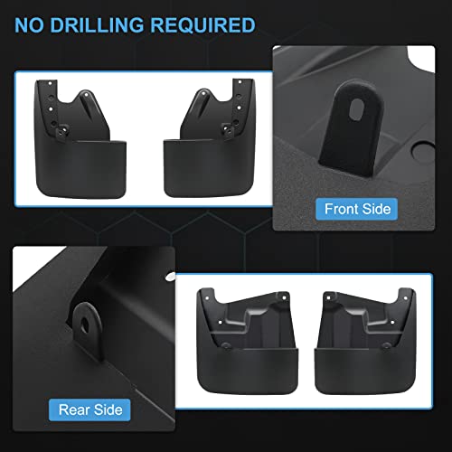 Mud Flaps Splash Guards Compatible With Toyota Tundra 2022 2023, All Weather Guard Mudguards Mudflaps With Hardware Kits Accessory Front & Rear Tire Mudguards (4Pcs) #TOP5