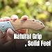 viuorwi Valor Series EDC Pocket Knife, D2 Steel Blade with Olive Wood Handle, Metal Frame & Liner Lock for Everyday Carry, Work, Hiking & Outdoor Tasks