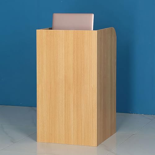 Recepción cerrada de 50 x 50 x 90 cm, moderna mesa de negociación de oficina para madres, estación de trabajo funcional compacta para un flujo de trabajo eficiente y productividad