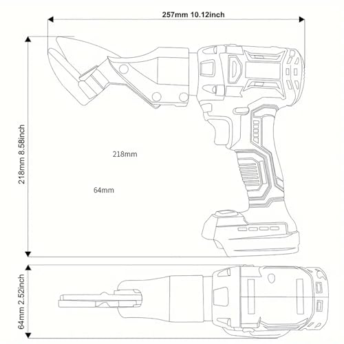 Brushless Metal Shear for Makita 18V, Variable Speed, 360° Pivot Head by Heimerdinger - Used condition - Image 3