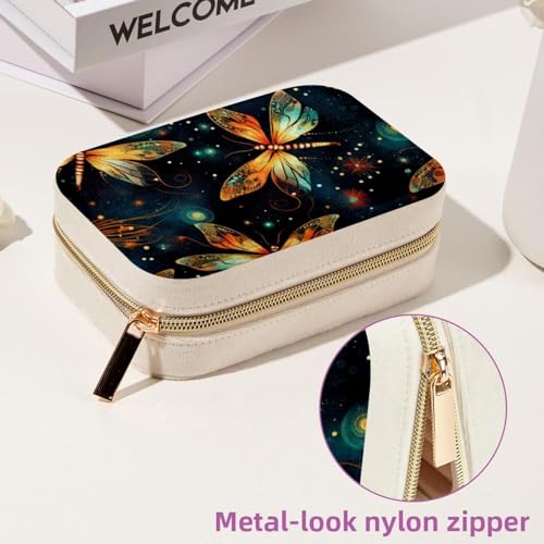 Boîte de rangement pour bijoux compacte en velours pour boucles d'oreilles
