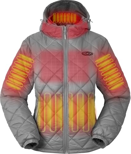 Womens Heated Vest with Battery Pack - Slim, Lightweight Quilted Vest