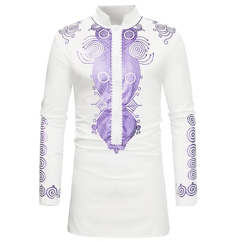 Ensemble africain Dashiki avec pantalon Kurta traditionnel manches longues pour homme