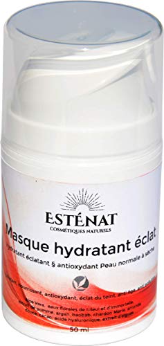 esténat productos naturels- máscara Hydratant piedra natural francés de calidad Bio, 50 ml- máscara 3 en 1 para una piel hydratée, éclatante y protégée. Propiedades
