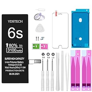 Neu Ersatz Akku Kompatibel mit Iphone 6S mit Super Hoher Kapazität 3100mah, Reparaturset Werkzeug Set Kit Tool Öffnungs…