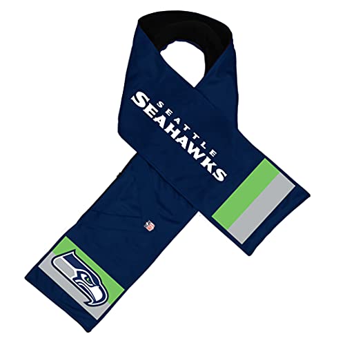 Littlearth NFL Seattle Seahawks Hero Jersey Scarf, Team Color, 60