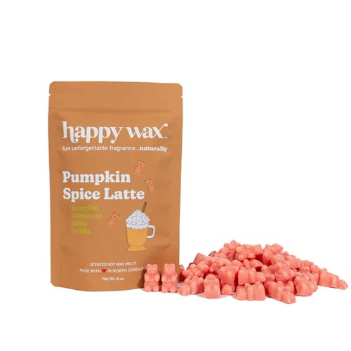Pumpkin Spice Latte fonte de cire de soja Happy Wax 8 oz pour l'automne