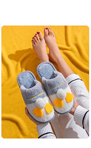 ShFhhwrl des Pantoufles Élégantes en Coton Pantoufles Chaudes Pantoufles en Coton Pantoufles d'hiver pour Femmes Mignonnes Confortables Et – vue 9
