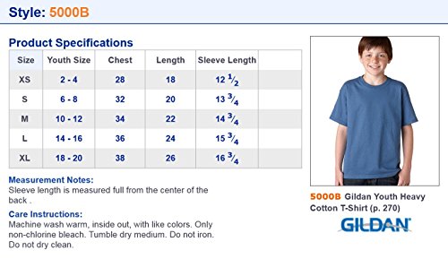 Image of Gildan Kids' Heavy Cotton Youth T-Shirt, 2-Pack